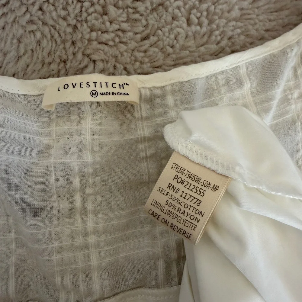 White Gauze Lace Dress Boho Peasant Square Neck Feminine Mori Girl Cottagecore‎